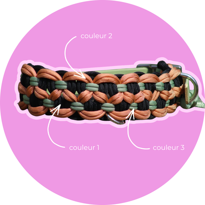 Collier ULLIE - Collier chien paracord fait main