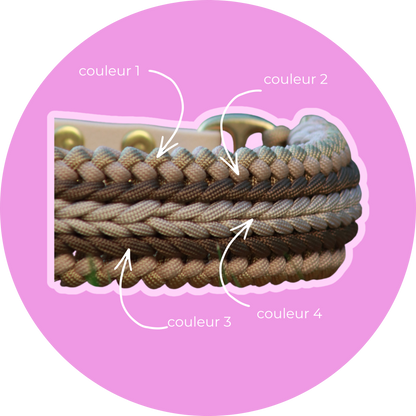 Collier APPY, collier paracorde chien fait main
