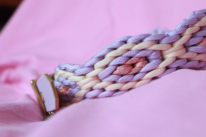 Collier LOSANGES, collier paracorde chien fait main